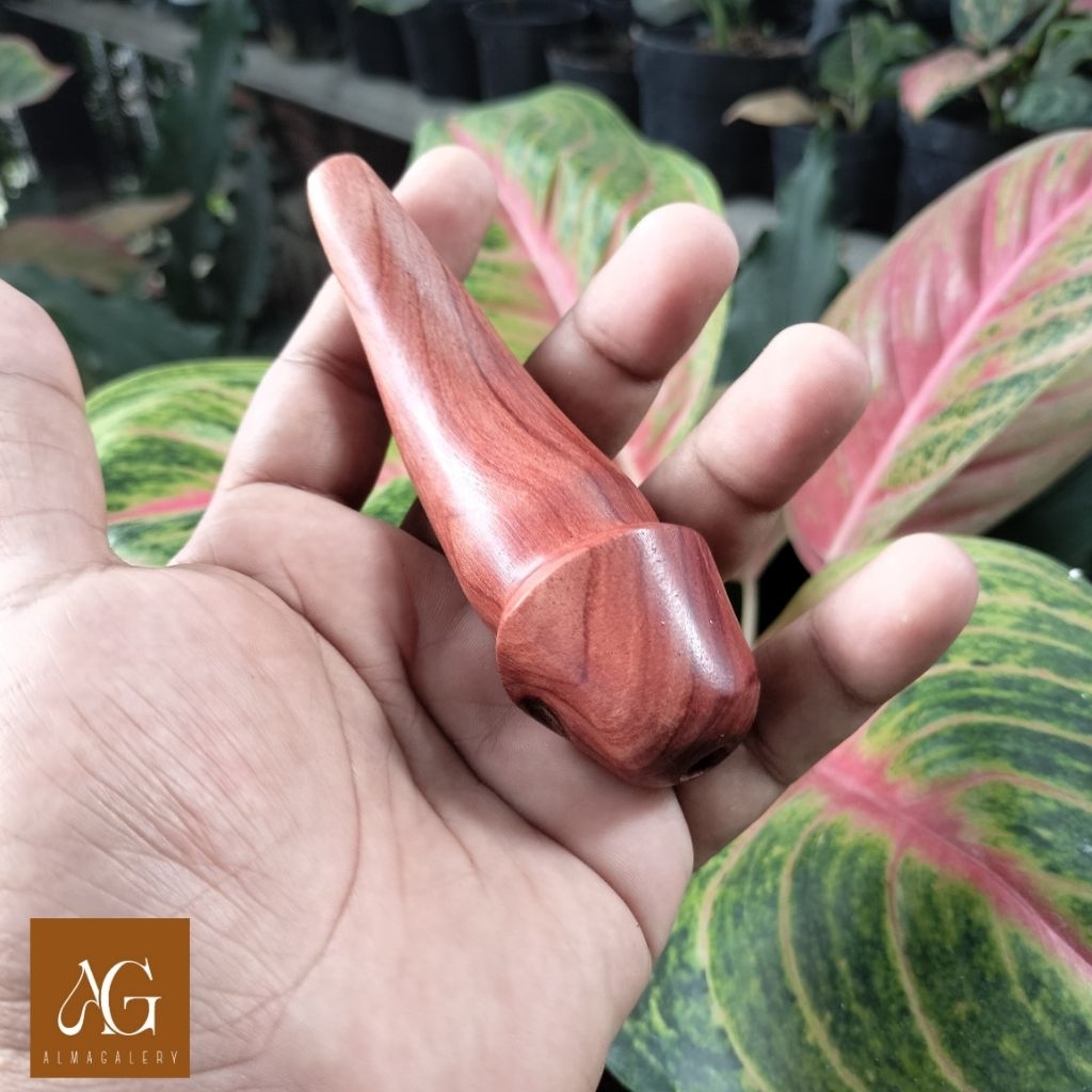 PUTRIICRAFT | Pipa once / once cangklong kayu nagasari unik dan antik 8cm