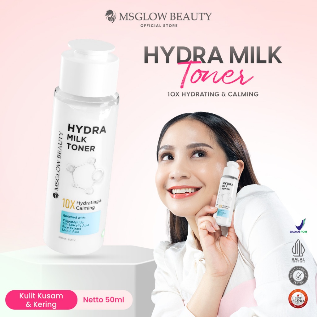MS GLOW - HYDRA MILK TONER - 50 ML