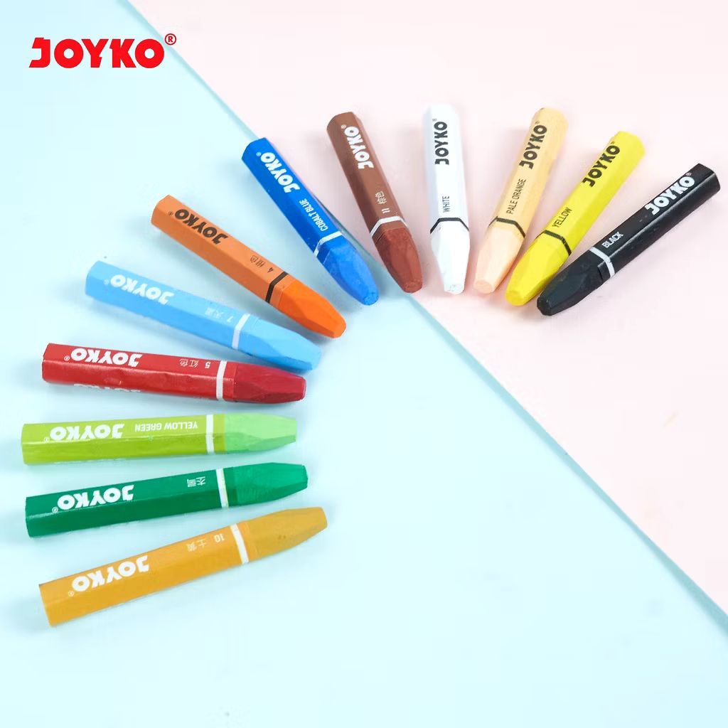 

Joyko Krayon Minyak OP 12S–36S Oil Paste | Krayon Anak Aman, Tahan Air, Warna Cerah & Tidak Mudah Patah