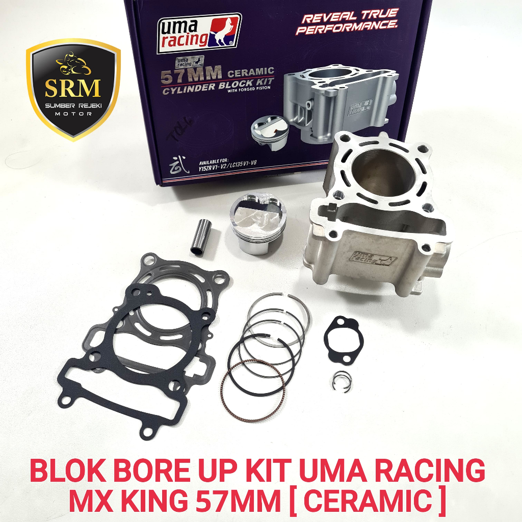Blok Bore UP Kit Uma Racing MX King 57MM [ Ceramic ]