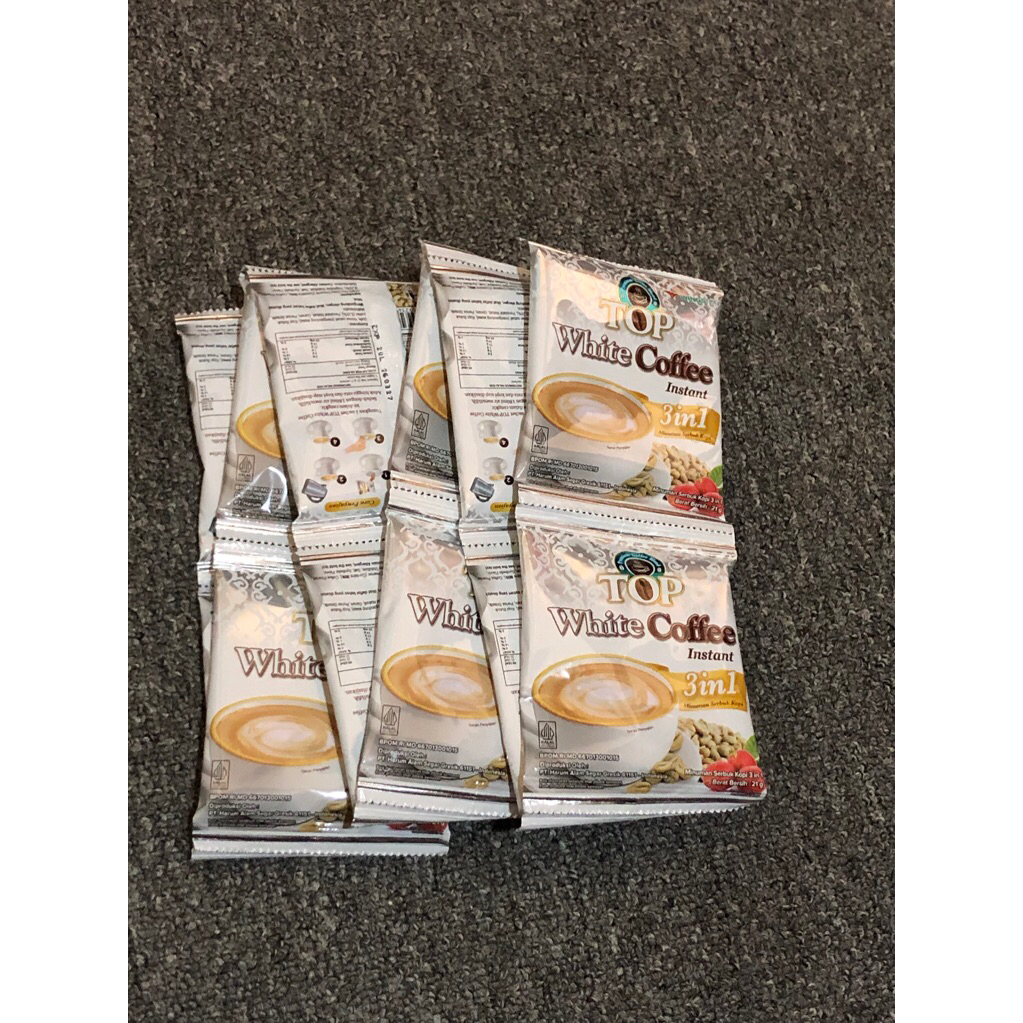 

Top White Coffee Instan 12 sachet x 21g [HARGA 1 RENCENG]