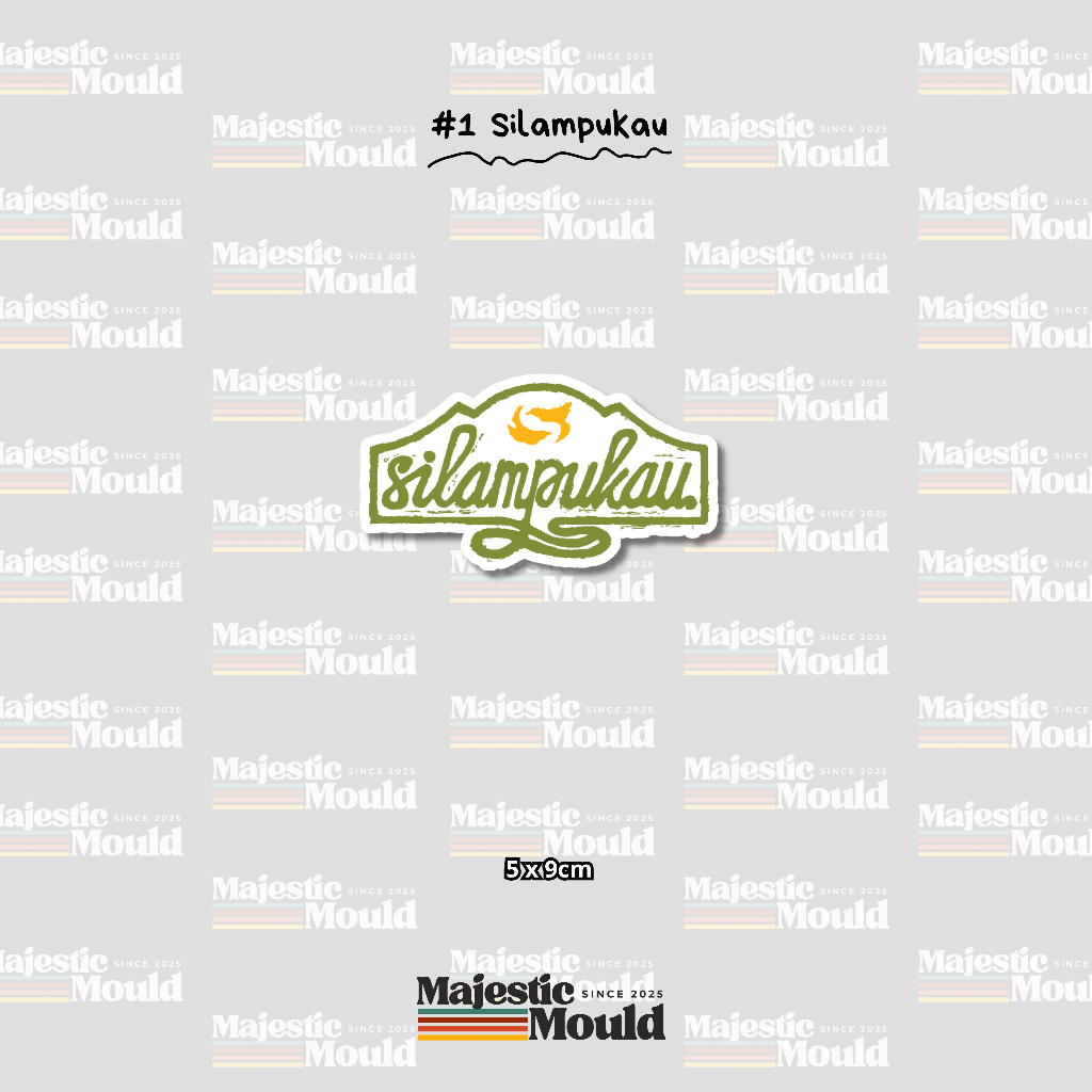 

#1Silampukau – Stiker Band Vinyl Glossy | Tahan Air & Luntur (Laptop/Helm/Tumbler/dan media lainnya)