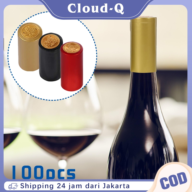 Segel Botol Segel Pvc Shrink Isi 100 Tutup Botol Wine Plastik Shrink