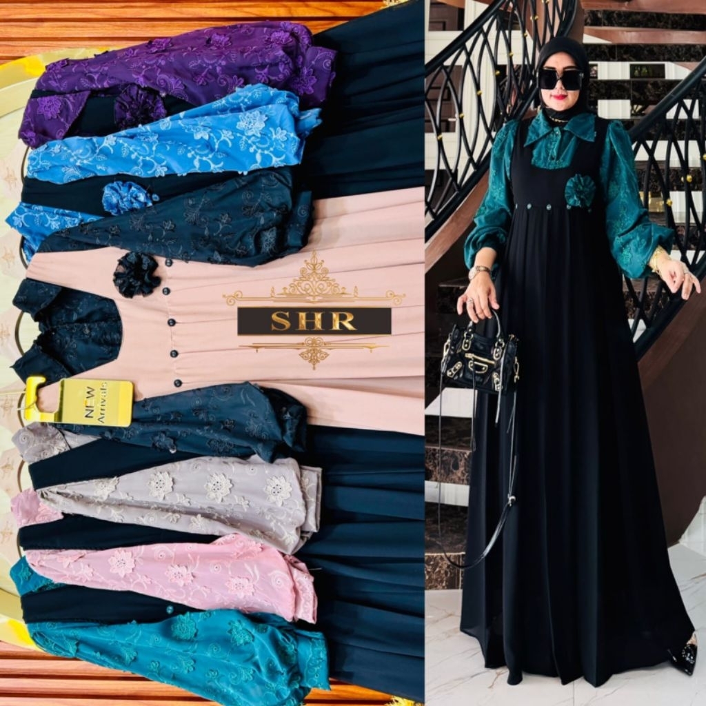 READY NEWWW GAMIS OVERALL BORDIR ORI 100% SHR