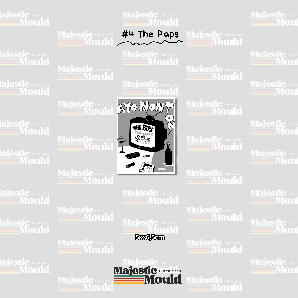 

#4 ThePaps – Stiker Band Vinyl Glossy | Tahan Air & Luntur (Laptop/Helm/Tumbler/dan media lainnya)