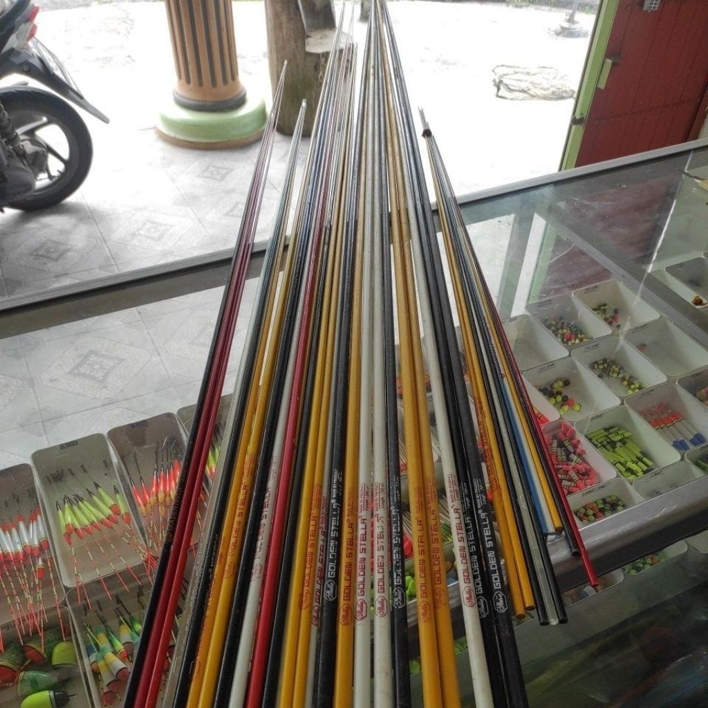 Walesan fiber pancing GOLDEN RIVER ukuran 150cm LENTUR