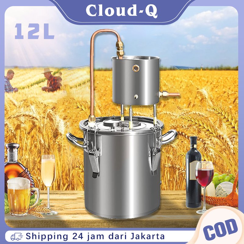 Destilasi Distiller 12L Home Distiller 304 Stainless Alat Penyulingan