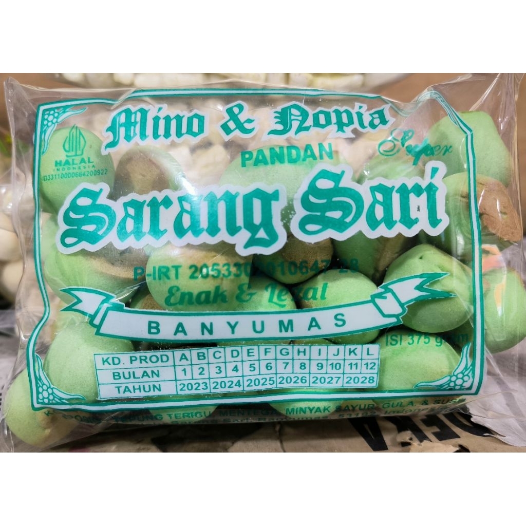 

Kue Nopia / Ndog Gludug rasa Pandan