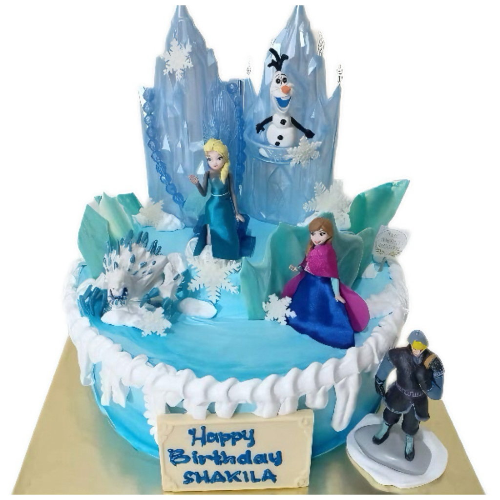 

Cake Frozen blue castle