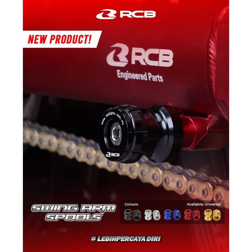 JALU PADDOCK RCB M10 - SWING ARM SPOOLS RCB UKURAN M10