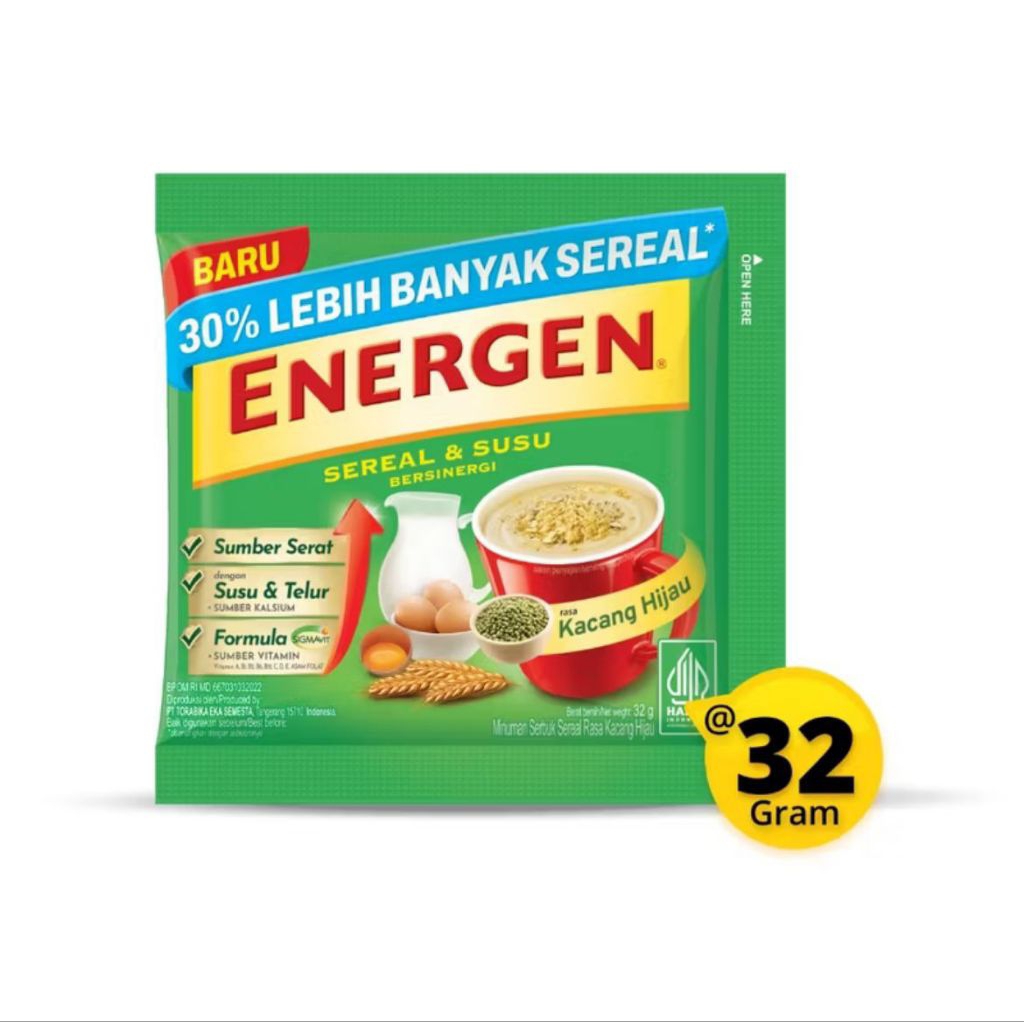 

Energen Kacang Hijau 250gr (Isi 10 Sachet) - Sarapan Sehat Bernutrisi, Rasa Lembut & Mengenyangkan