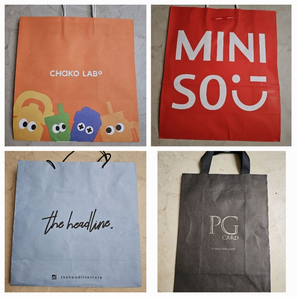 

paper bag shopping bag goodie bag miniso headline