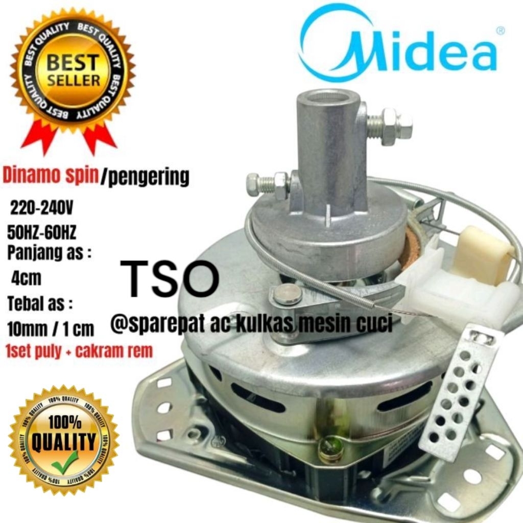 dinamo pengering mesin cuci midea 2 tabung