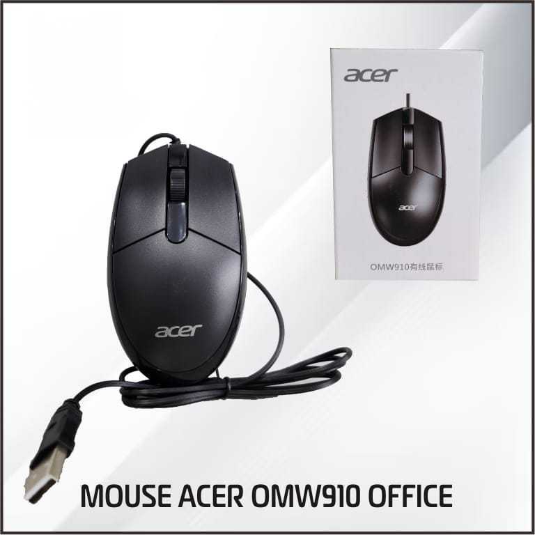mouse acer usb optical kabel original - acer OMW910