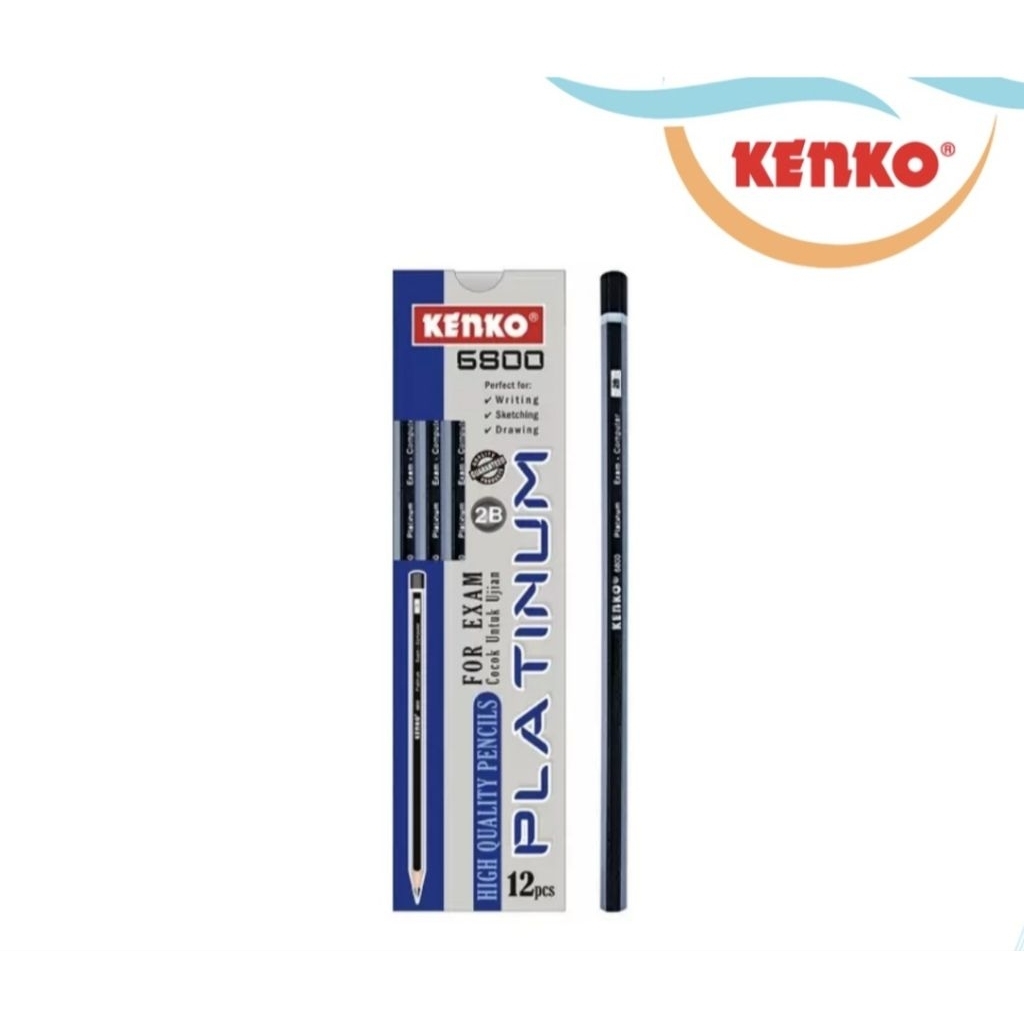 

Pensil Kenko 6800 Platinum 2B for computer Per pack murah