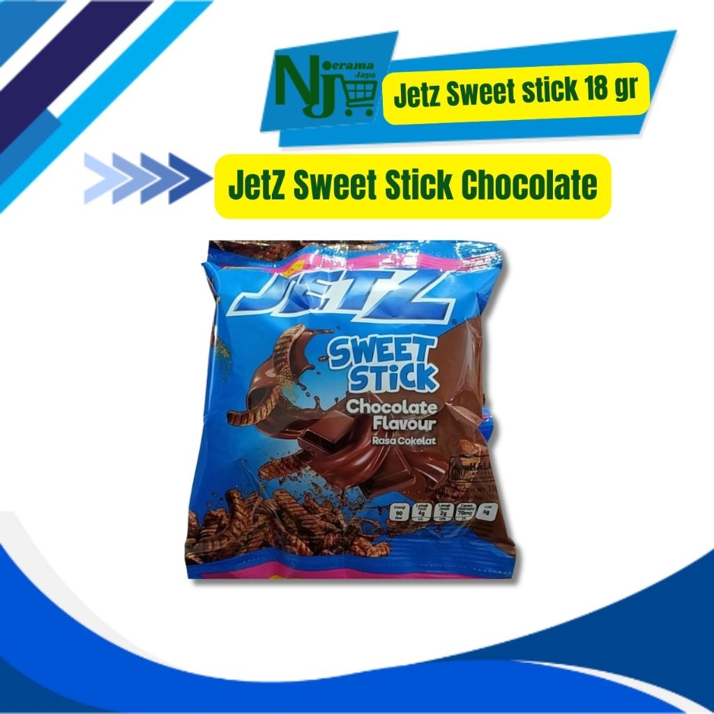 

Snack JetZ sweet stick rasa cokelat 18gr