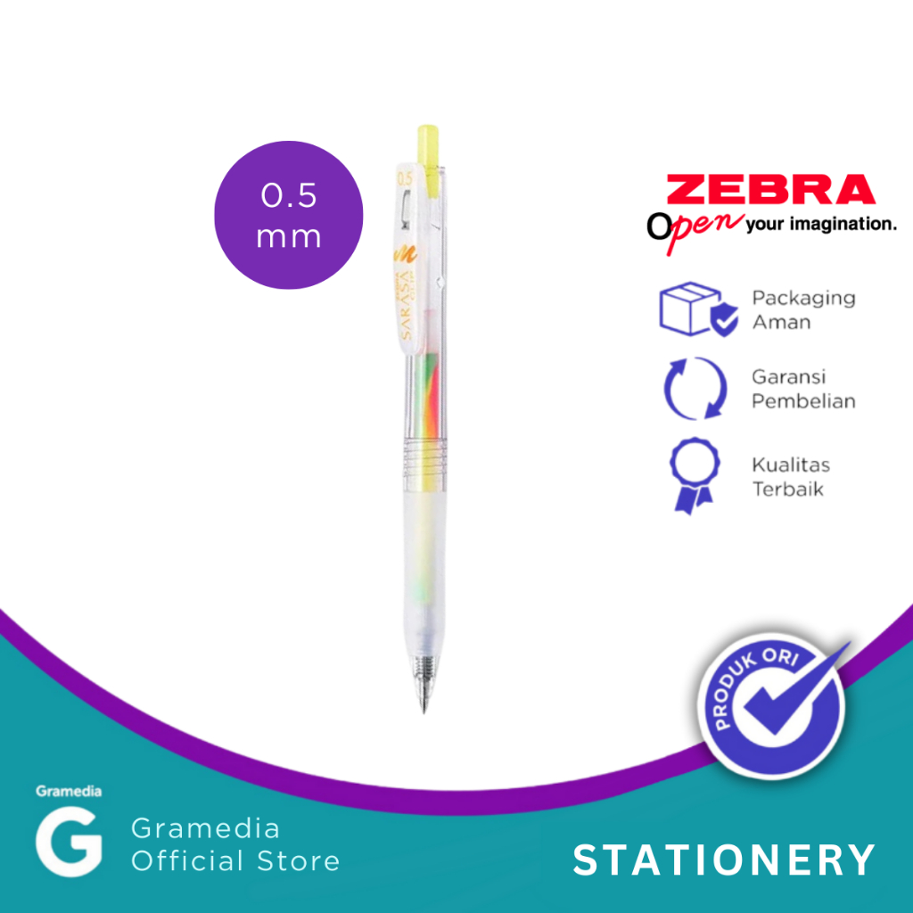 

Gramedia Pekanbaru -ZEBRA SARASA CLIP 05 MARBLE TROPICAL MANGGO