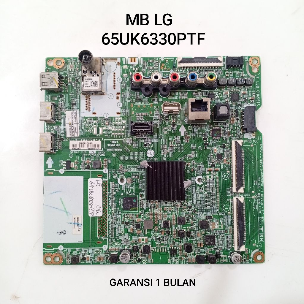 MB LG 65UK6300PTE MAINBOARD - MOTHERBOARD - MOBO - MODUL - MESIN TV LG 65UK6330PTF