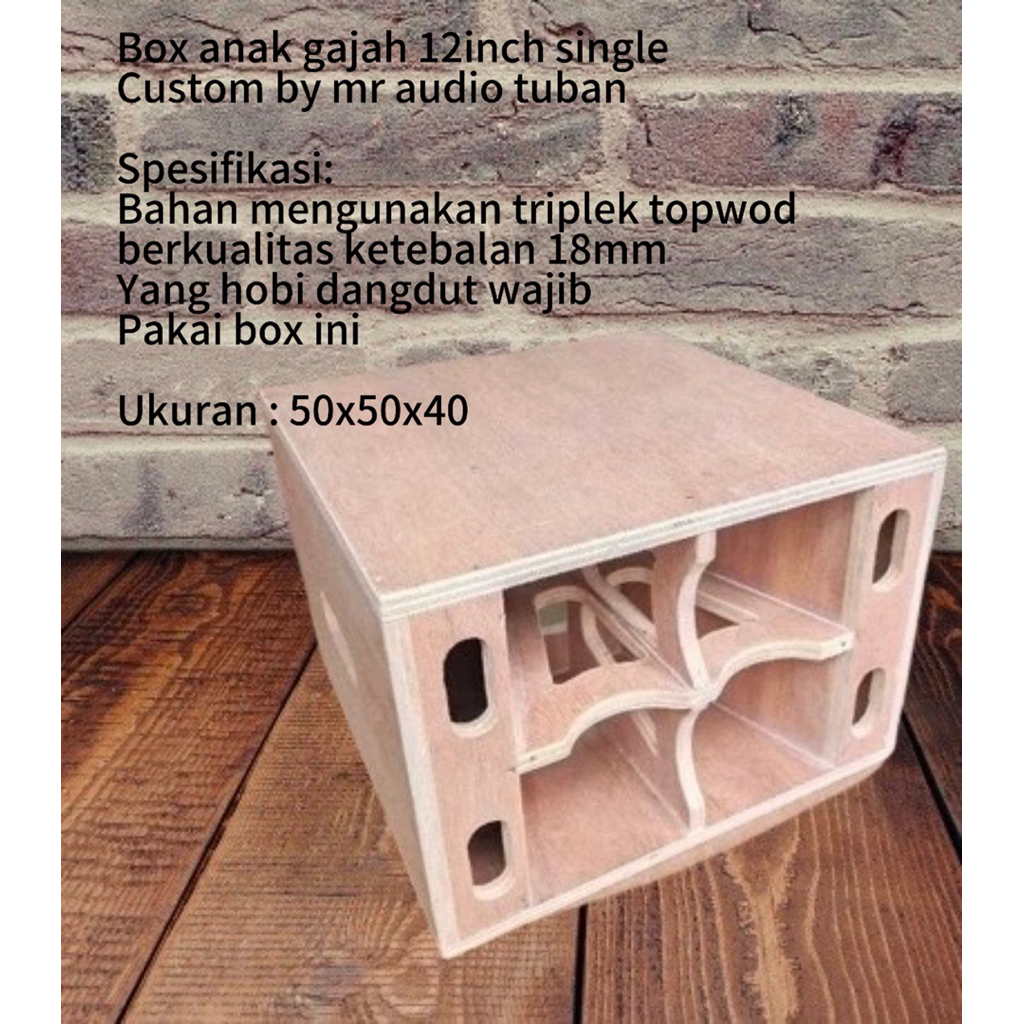 box anak gajah 12inch single