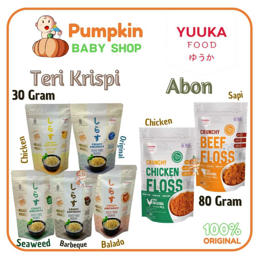 

YUUKA FOOD Teri Krispi / Yuuka Abon Ayam Sapi
