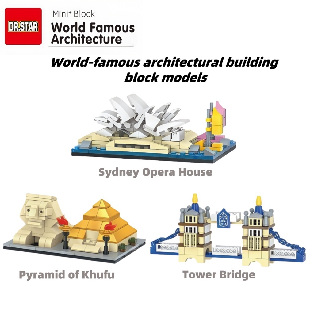 Sydney Opera House/Sydney Opera House/London Bridge nano Block DlY Assemble Building Blocks Sydney O