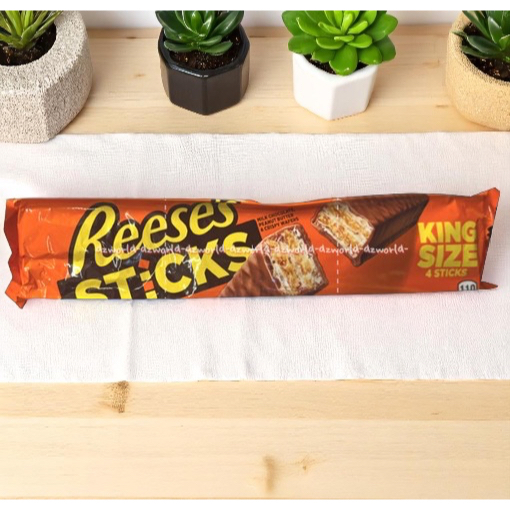 

Reese's 85gr Sticks King Size 4sticks 85 gam Coklat Stik Batang Chocolate Wafer Reeses Reese Stick Wafers Snack Kering