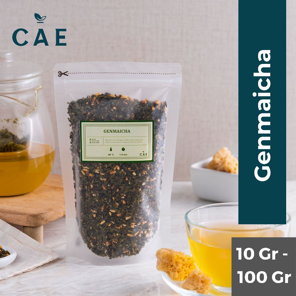

Genmaicha Japanese Tea Green Tea Teh Hijau Premium Organik 10 - 100gr