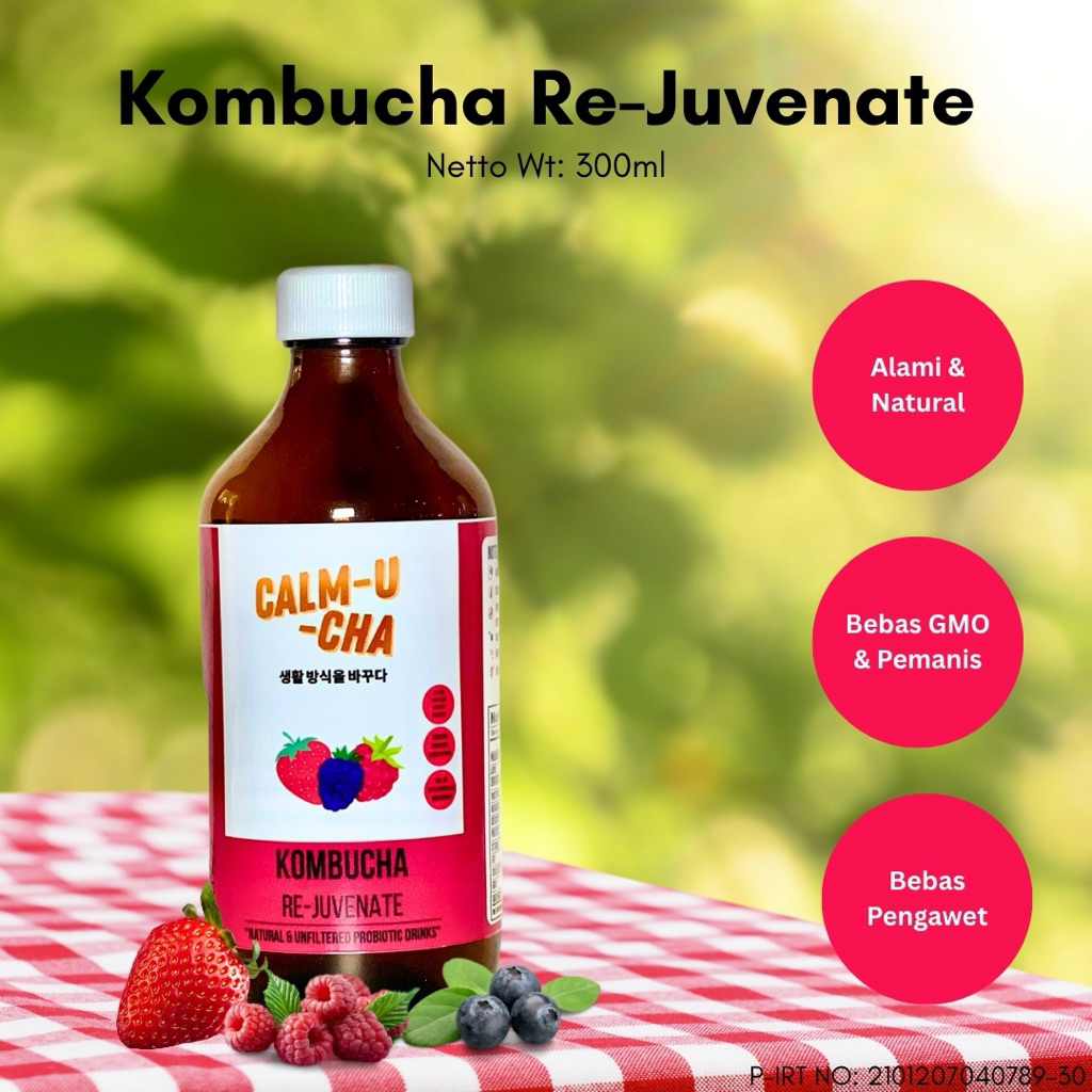 

Kombucha Calm U Cha - Rejuvenate (Trio Berries) 300ml