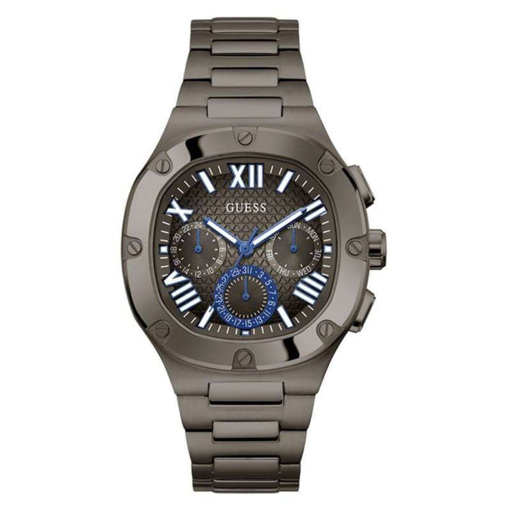 GUESS GW0572G5 Original HEADLINE Jam Tangan Pria Analog Black Blue