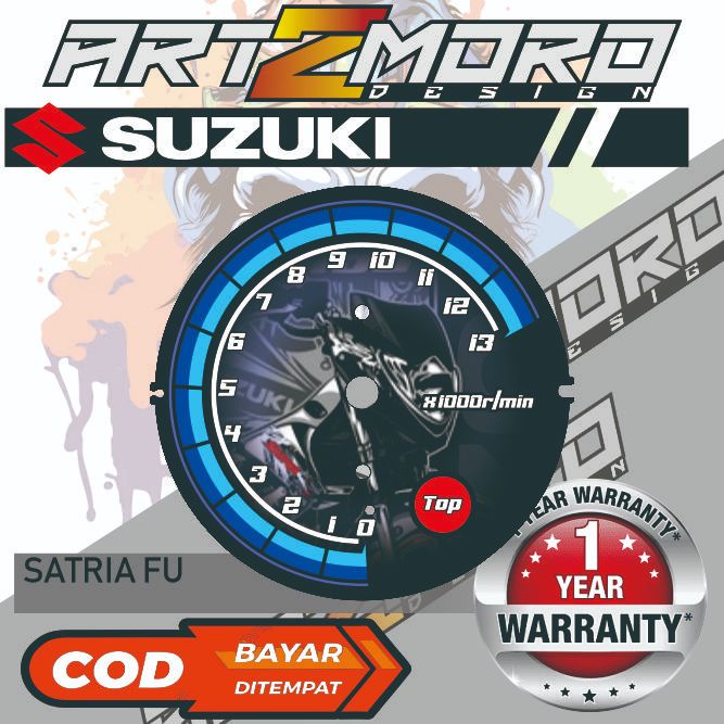 PAPAN SPEEDOMETER CUSTOM SUZUKI SATRIA FU