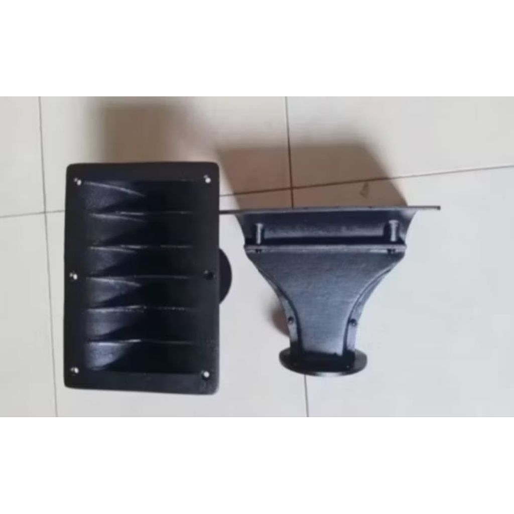 horn harmonika sirip hiu ukuran 17x25 sudah drat baut