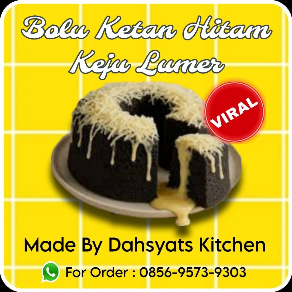

Bolu Ketan Hitam Keju Lumer