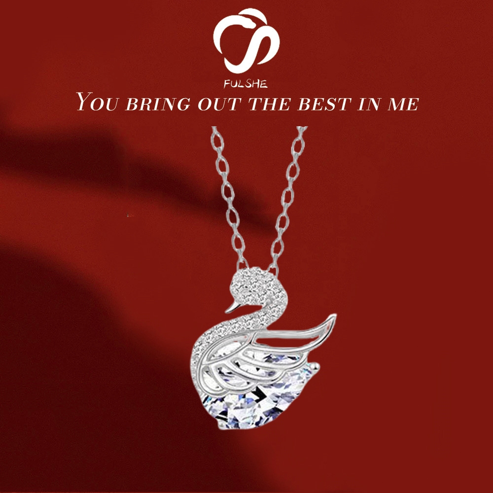 FULSHE Elegance Swan Necklace