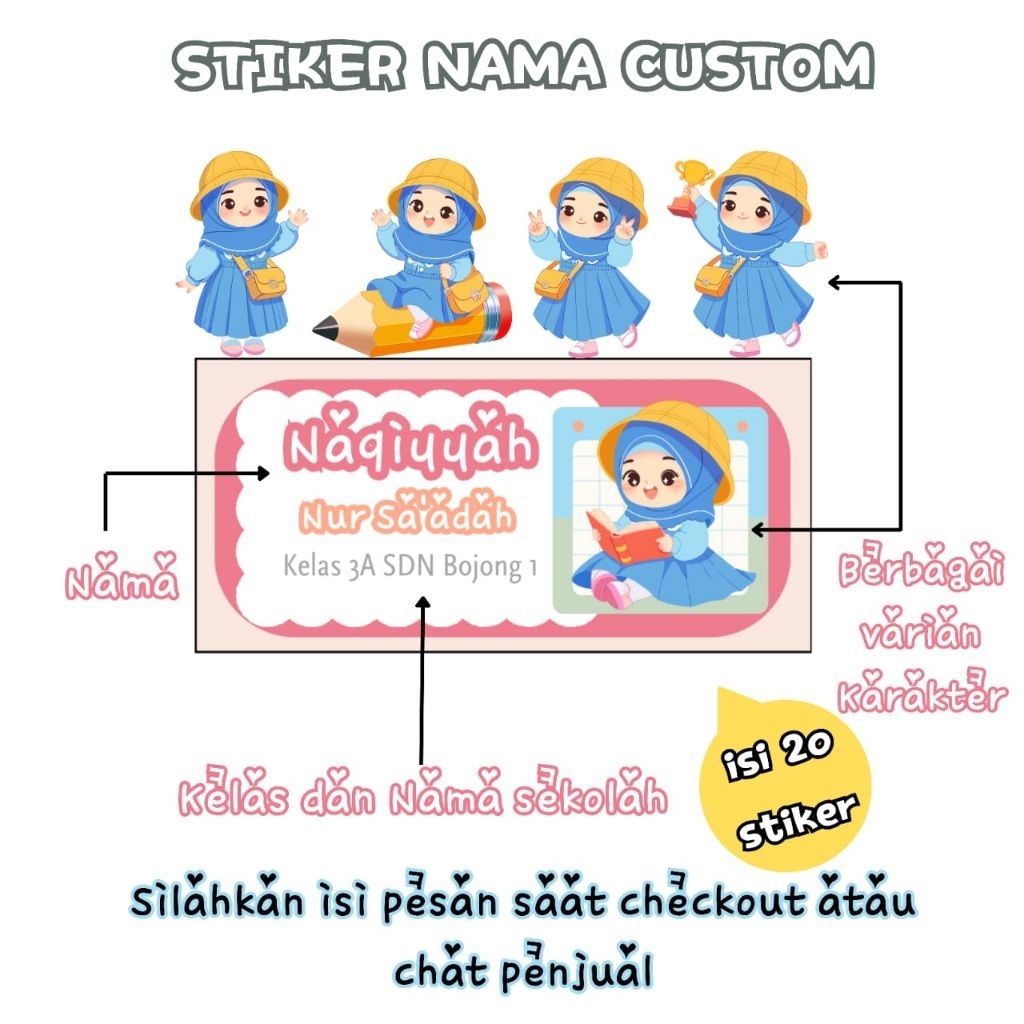 

STICKER NAMA COSTUM LABEL NAMA COSTUM STICKER LABEL