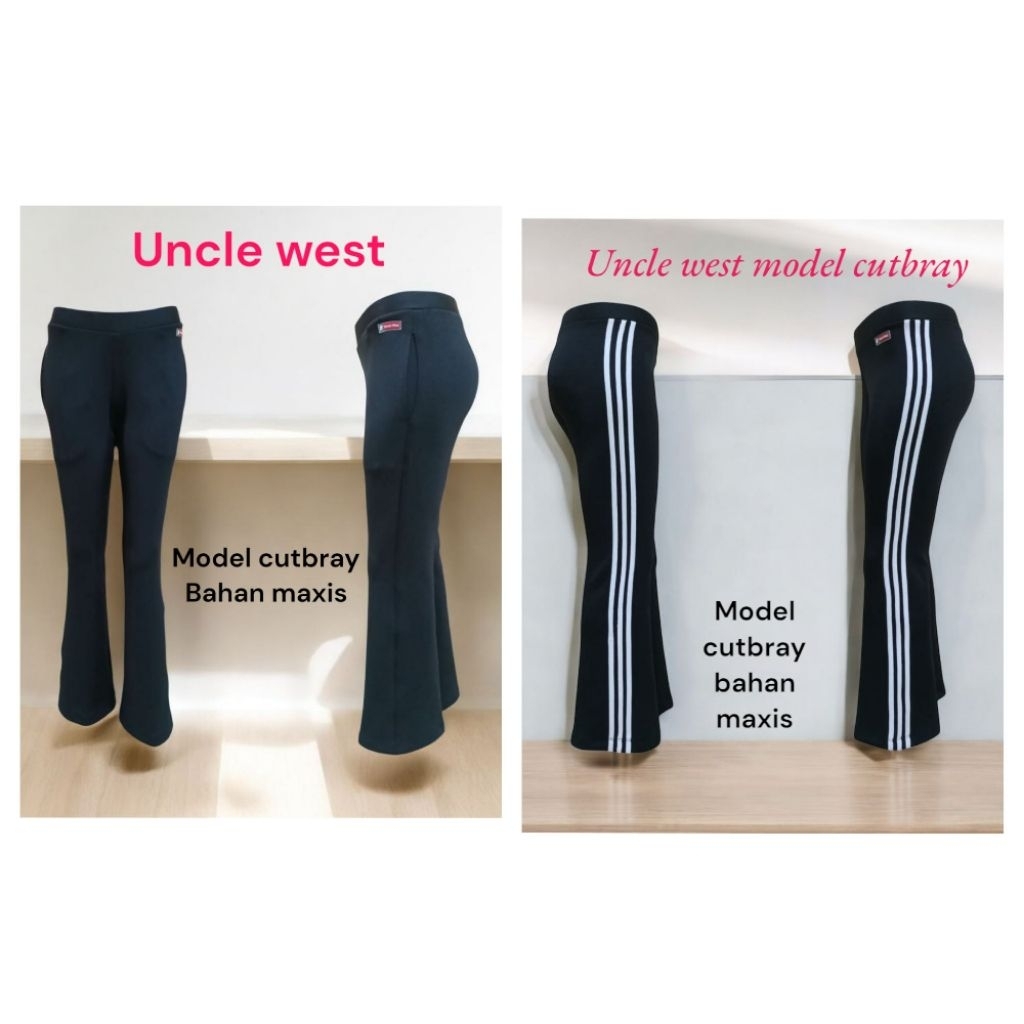 unclewest celana senam model cutbray bahan maxis