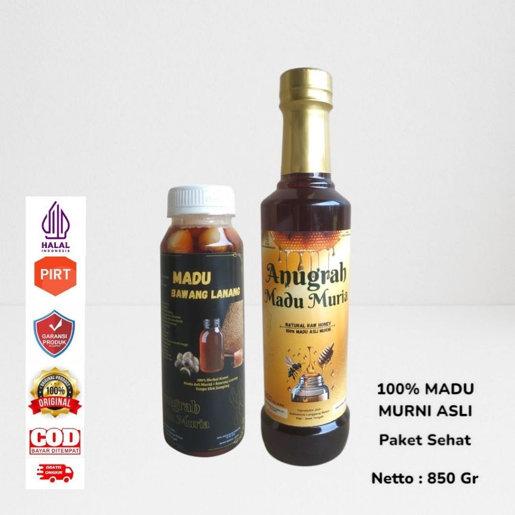 

Madu Murni Asli Paket SEHAT Original 100% Super Premium Alami Pure Natural Raw Honey