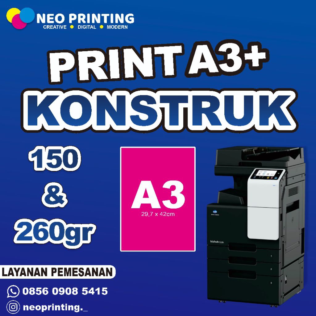 

Cetak A3 Konstruk 150g