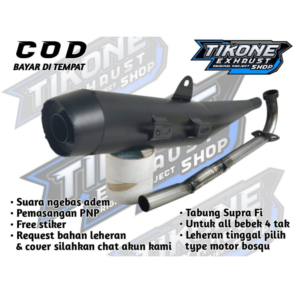 KENALPOT TSUKIGI STANDAR RACING SUPRA FIT 100 LAMA SUPRA FIT NEW 100 SUPRA X 125 2004-07 SUPRA X125 