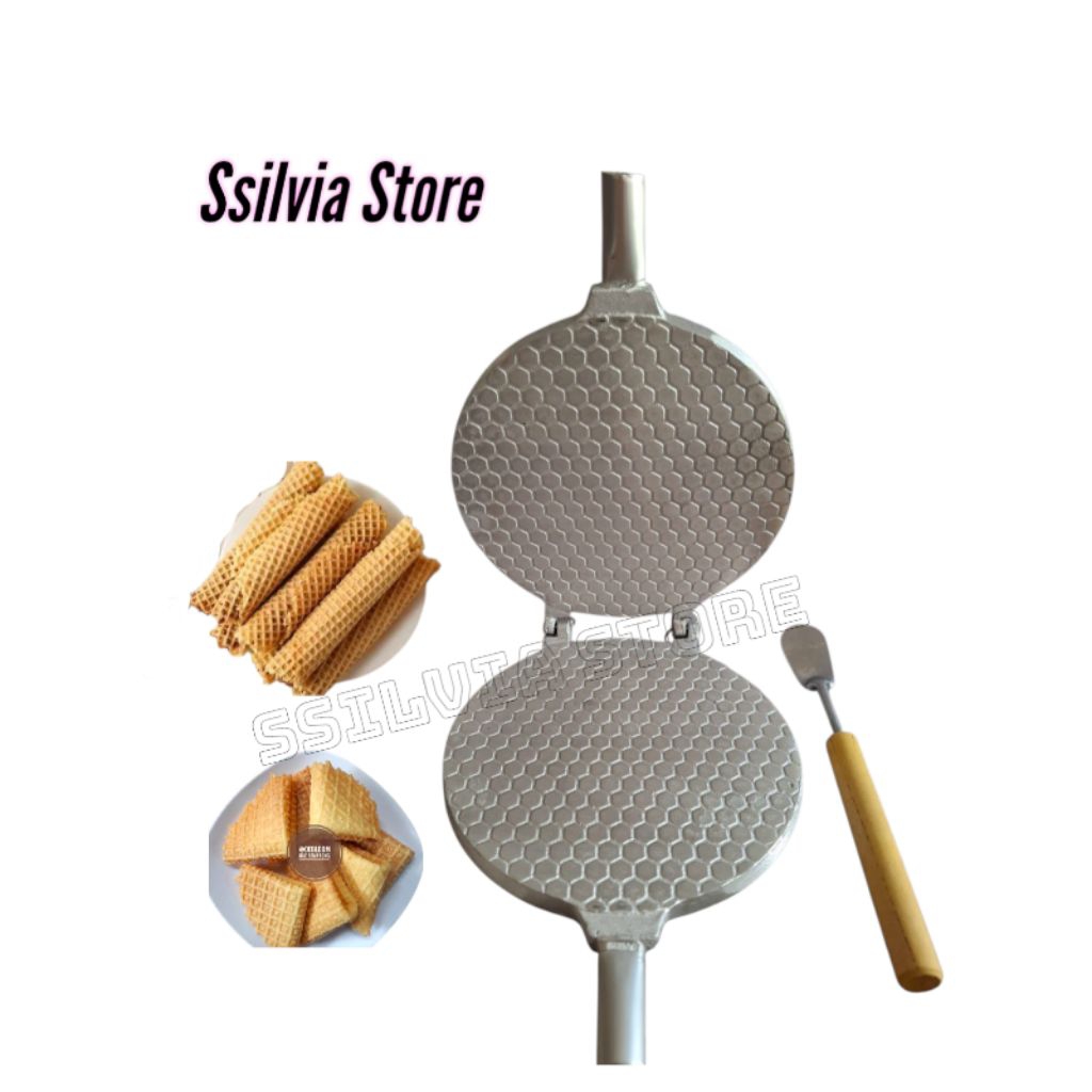 Cetakan Kue Egg Roll Semprong Opak Gambir Bulat Sarang Lebah