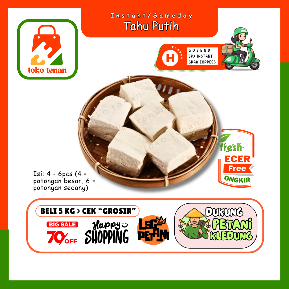 

Tokotenan // Tahu Putih -- Sayur Gunung Ecer (H)