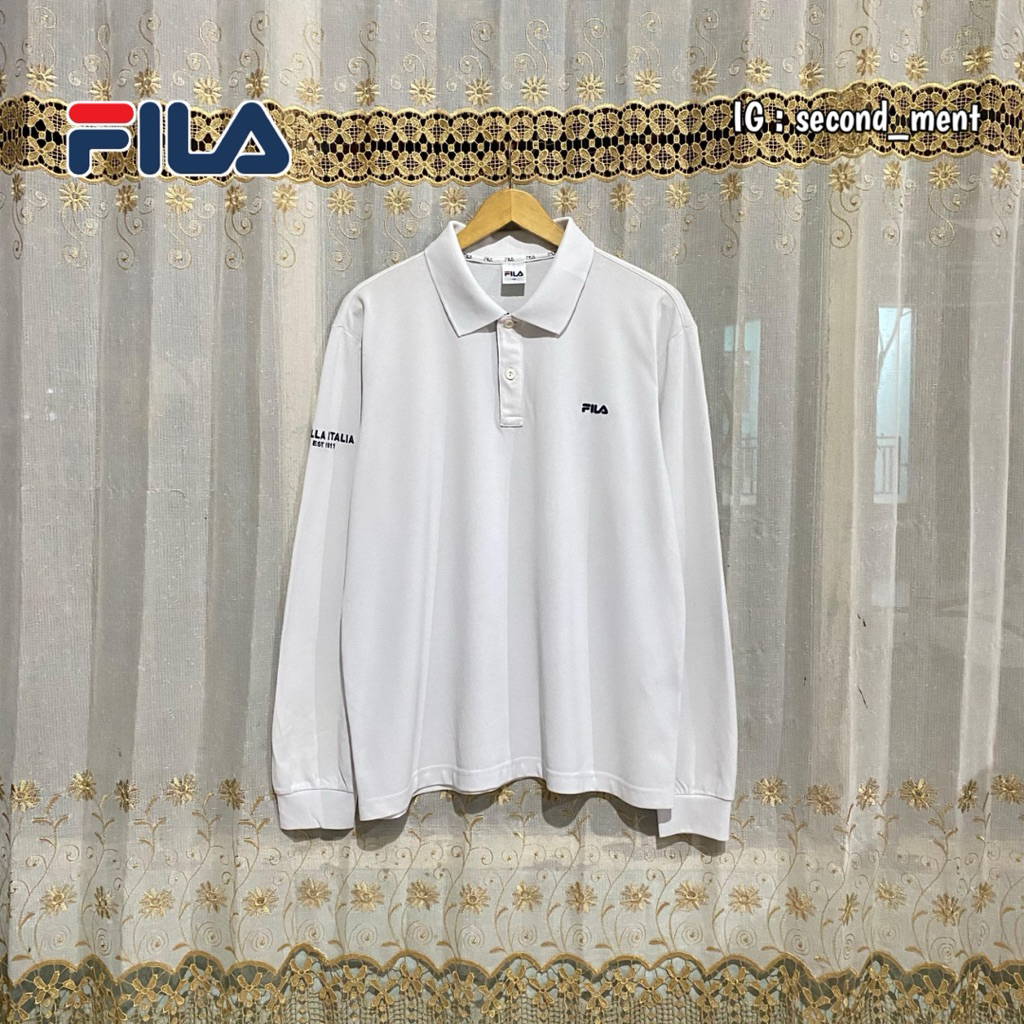LONG SLEEVE POLO SHIRT FILA ORIGINAL