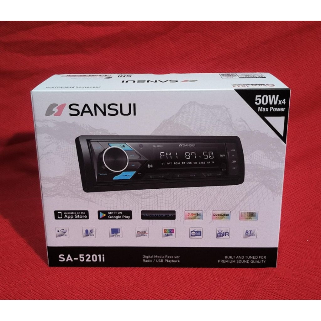 Single Din Sansui SA-5201i MP3 USB bluetooth Radio/USB playback premium sound quality