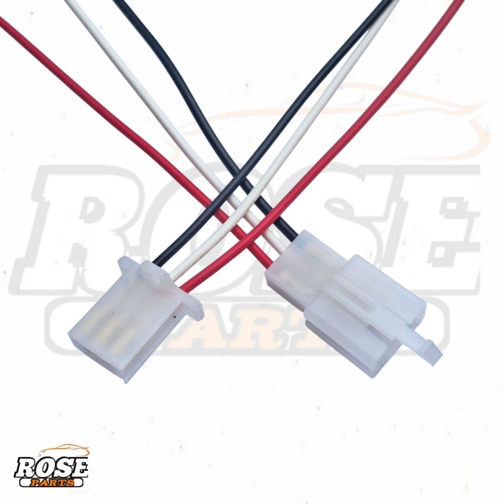 Soket sambungan kabel pin 3 motor mobil//soket sambungan male famale pin 3