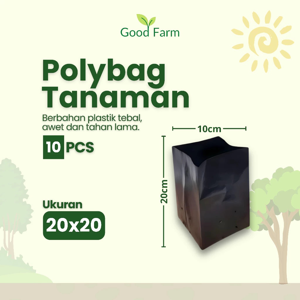 GoodFarm - Polybag ukuran 20x20 isi 10pcs