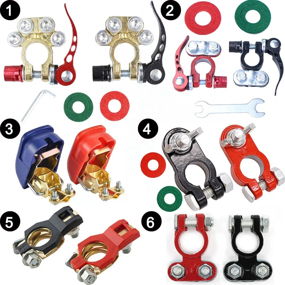 Terminal Kepala Aki Mobil Kuningan Terminal Kepala Aki Mobil 4 Way Clamps Quick Release Kepala Aki C
