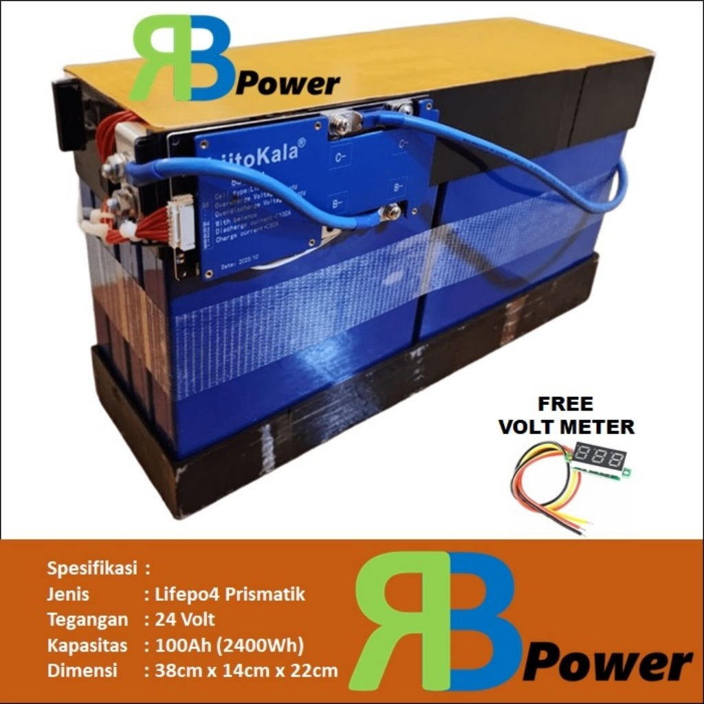 Battery Baterai Lifepo4 24V 100Ah Good Quality