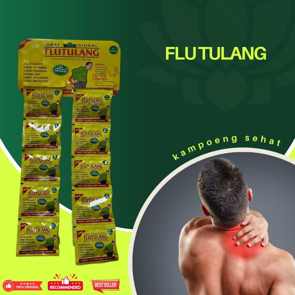 

Kapsul Flu Tulang Rencengan Isi 20 Sachet