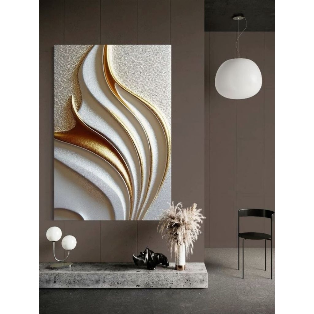 Lukisan texture tebal inovasi masa kini