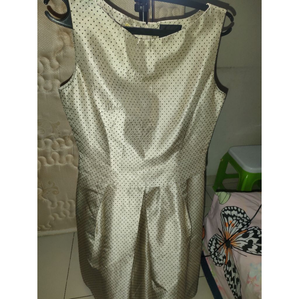 Melrose Gaun Warna Silver Gold