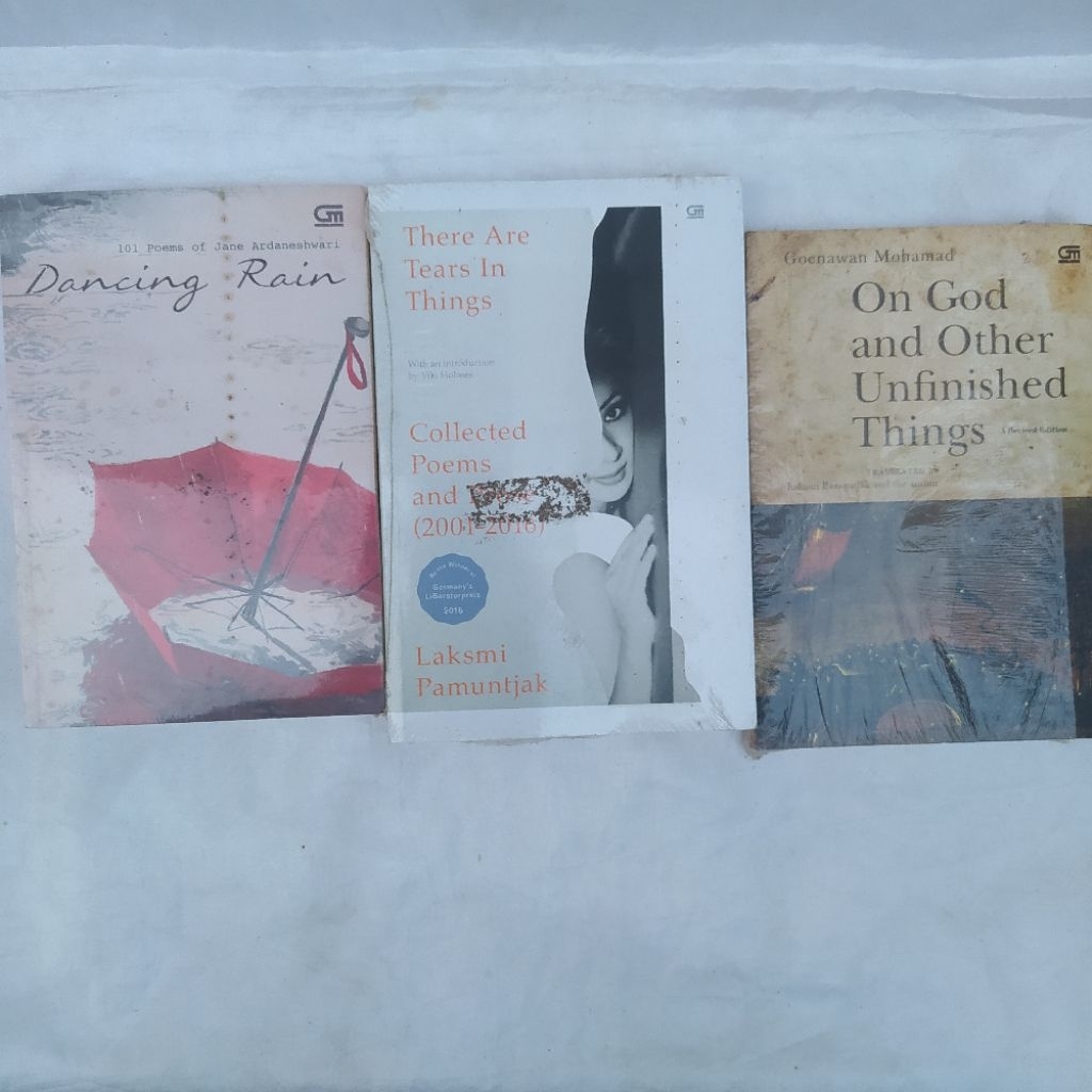 Buku Puisi/Poem - On God and Other Unfinished Things, There are Tears in Things, Dancing Rain
